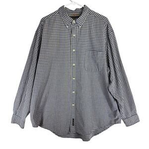 Abercrombie Fitch Men's Button Shirt size L Checked Blue Red Y2K